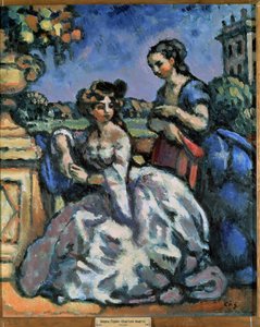 O terraço. Pintura de Charles Guerin (1875-1939)