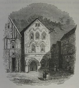 A casa dos Templários em Louviers. Daubigny  John Quartley. de Charles Francois Daubigny