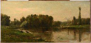 As margens do Oise de Charles Francois Daubigny
