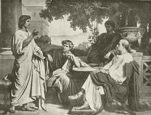 Virgílio, Horácio e Varius na Casa de Maecenas (rotogravura)