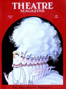 Dançarinos de cabaré na capa da revista americana Théatre Magazine, agosto de 1924 (gravura)