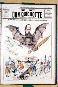 Capa do "Le Don Quixote", Satirique en Colours de Charles Gilbert Martin