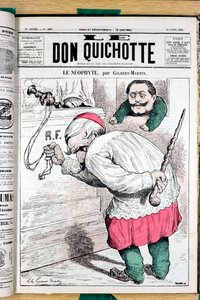 Capa do "Le Don Quixote", número 200, Satirique en Couleurs de Charles Gilbert Martin