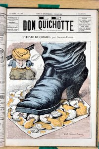 Capa do "Le Don Quixote", número 213, Satirique en Couleurs de Charles Gilbert Martin