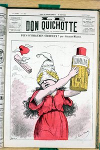 Capa do "Le Don Quixote", número 215, Satirique en Colours de Charles Gilbert Martin