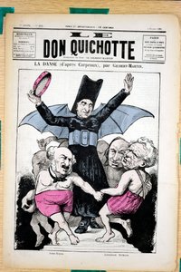 Capa do "Le Don Quixote", número 294, Satirique en Colours de Charles Gilbert Martin