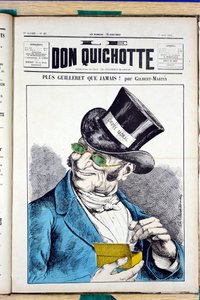 Capa do "Le Don Quixote", número 45, Satirique en Colours de Charles Gilbert Martin