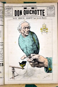 Capa do "Le Don Quixote", número 672, Satirique en Couleurs de Charles Gilbert Martin