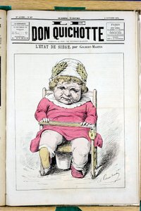 Capa do "Le Don Quixote", número 67, Satirique en Couleurs de Charles Gilbert Martin