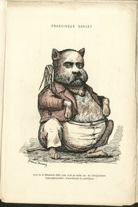 Ilustração de Charles Gilbert-Martin (1839-1905) em "Grimaces Contemporâneos". de Charles Gilbert Martin