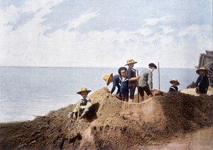 Fortificação efêmera. Gravura de Gillot, por volta de 1900.