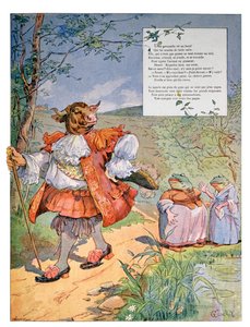 A rã que queria ser tão grande como o boi, c.1900 (gravura)