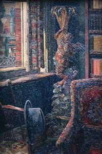 Interior (petróleo) de Charles Ginner