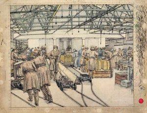 A Fábrica de Enchimento, Hereford de Charles Ginner