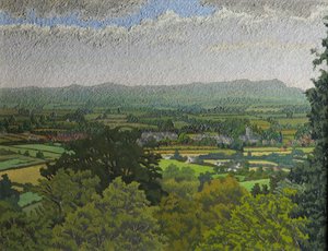 The Malvern Hills, Worcestershire (óleo sobre tela)