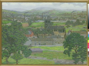 Igreja Yeadon, perto de Leeds de Charles Ginner