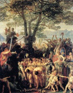 Francês: Les Romains passant sous le joug Romanos sob o jugo de Charles Gleyre