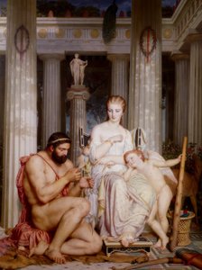 Hércules aos pés de Omphales de Charles Gleyre