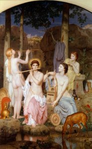 Minerva e as Graças de Charles Gleyre