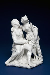 Hércules e Omphale, c.1749-59 (porcelana de pasta mole)