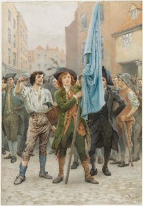Barnaby Rudge ajuda a liderar os motins de Gordon de Charles Green
