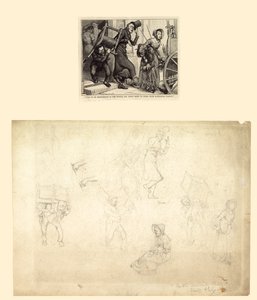 Ilustração para Old Curiosity Shop de Charles Dickens de Charles Green