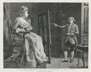 Sir Joshua Reynolds em Londres de Charles Green
