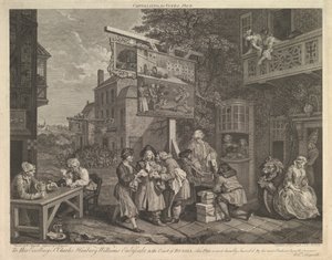 Captura de votos, ilustração II: Quatro impressões de uma eleição, 20 de fevereiro de 1757. de Charles Grignion