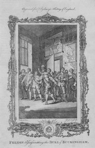 Felton assassinando o duque de Buckingham, 1773.