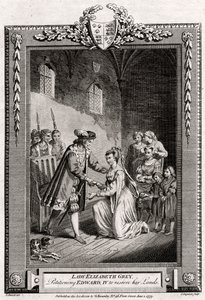 Lady Elizabeth Gray, solicitando que Edward IV restaurasse suas terras, século 15, 1777