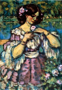 Mulher com rosa, 1901