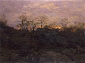 Borda da Floresta, Crepúsculo, ca. 1890. de Charles H. Davis