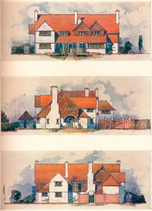 Casa em Garden City, Letchworth, c1906 de Charles Harrison Townsend