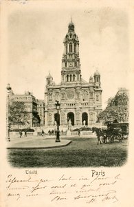 Postal/Church of the Holy Trinity/Paris/Seine/Ile de France/France de Augustus Kollner