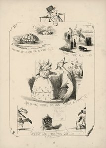 Página de Provérbios com imagens de Charles H Bennett de Charles Henry (after) Bennett