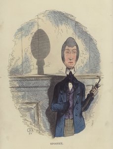 Spoony (gravura colorida) de Charles Henry Bennett