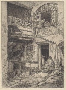 Um antigo pátio (Nova Orleans) de Charles Henry White