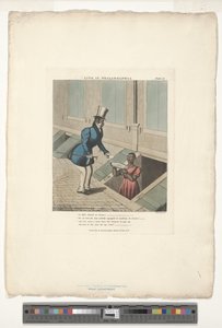 Chamando Mifs Dinah, prato número 11 de 20, adaptado de Life in Philadelphia Edward W. Clay (1799-1857) de Charles Hunt
