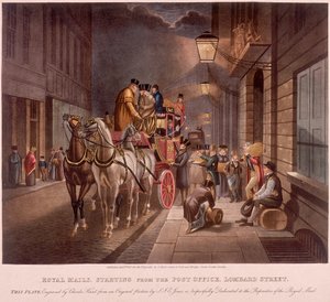 General Post Office, Lombard Street, Londres, 1827