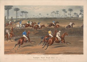 Um de um conjunto de quatro: Leamington Grand Steeple Chase ... 1837. Prato 2. Sr. Christian no Scripton ... de Charles Hunt