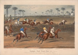 Um de um conjunto de quatro: Leamington Grand Steeple Chase ... 1837. Prato 2. Sr. Christian no Scripton ... de Charles Hunt