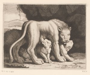 A leoa beijadora
Série animal (título da série) de Charles II Errard (attributed to)