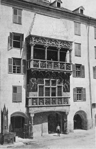 O telhado dourado. Insbruck, c1913