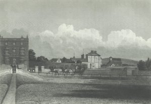 Igreja Hove, do mar, 1835. de Charles J. Smith