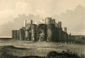 Castelo de Pevensey em 1737, 1835.