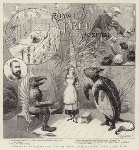 Entretenimento de Natal no Royal Free Hospital, na Gray&39;s Inn Road de Charles J. Staniland