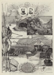 O barco salva-vidas dos ciclistas, lançado em Hartlepool, 17 de dezembro