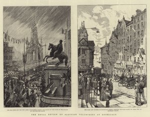 A revisão real de voluntários escoceses em Edimburgo