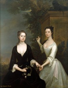 Lady Elizabeth e Lady Henrietta Finch, c1730-c1731