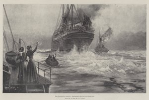 Para a honra de Inglaterra, transporte que sae de Southampton de Charles John de Lacy